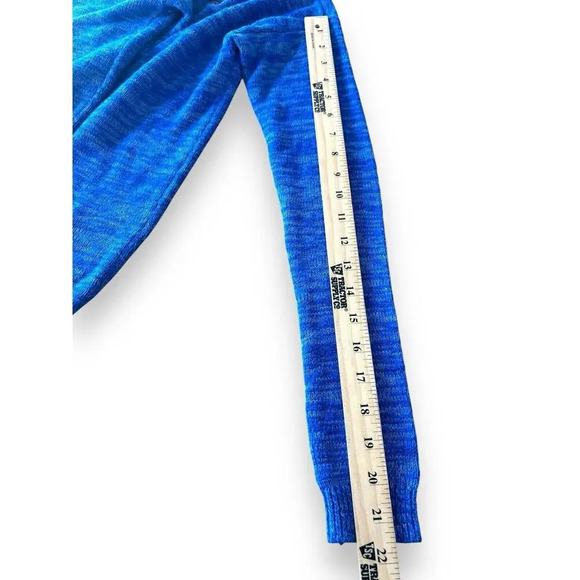 Hollister Women's Blue Knit Long Line Open Front Cardigan Sweater Size Small - Picture 13 of 13